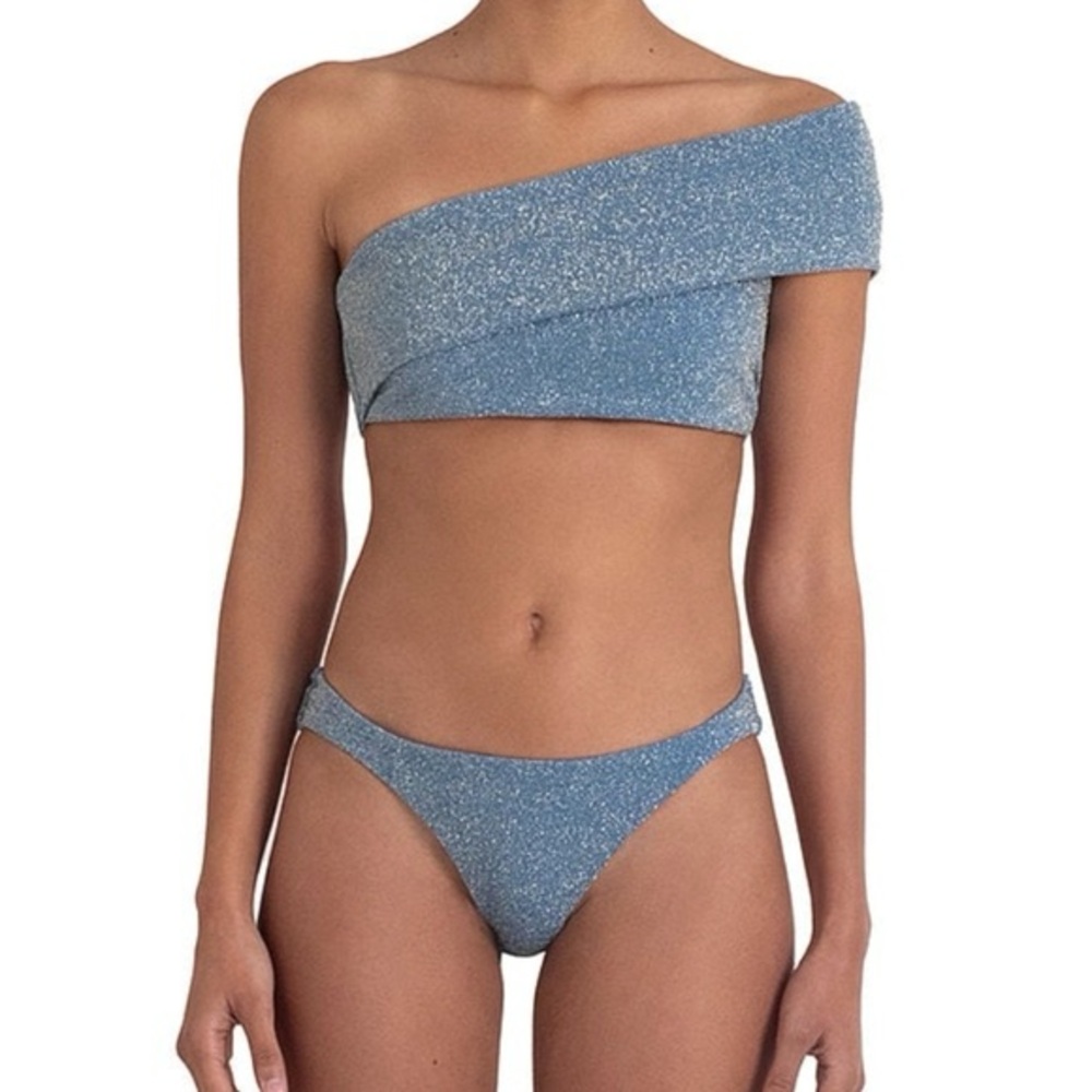 Baobab Metallic Blue Bikini Set
